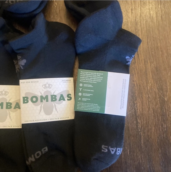 XLarge bombas ankle socks performance arch support  lot of 10 well made … - Picture 2 of 4